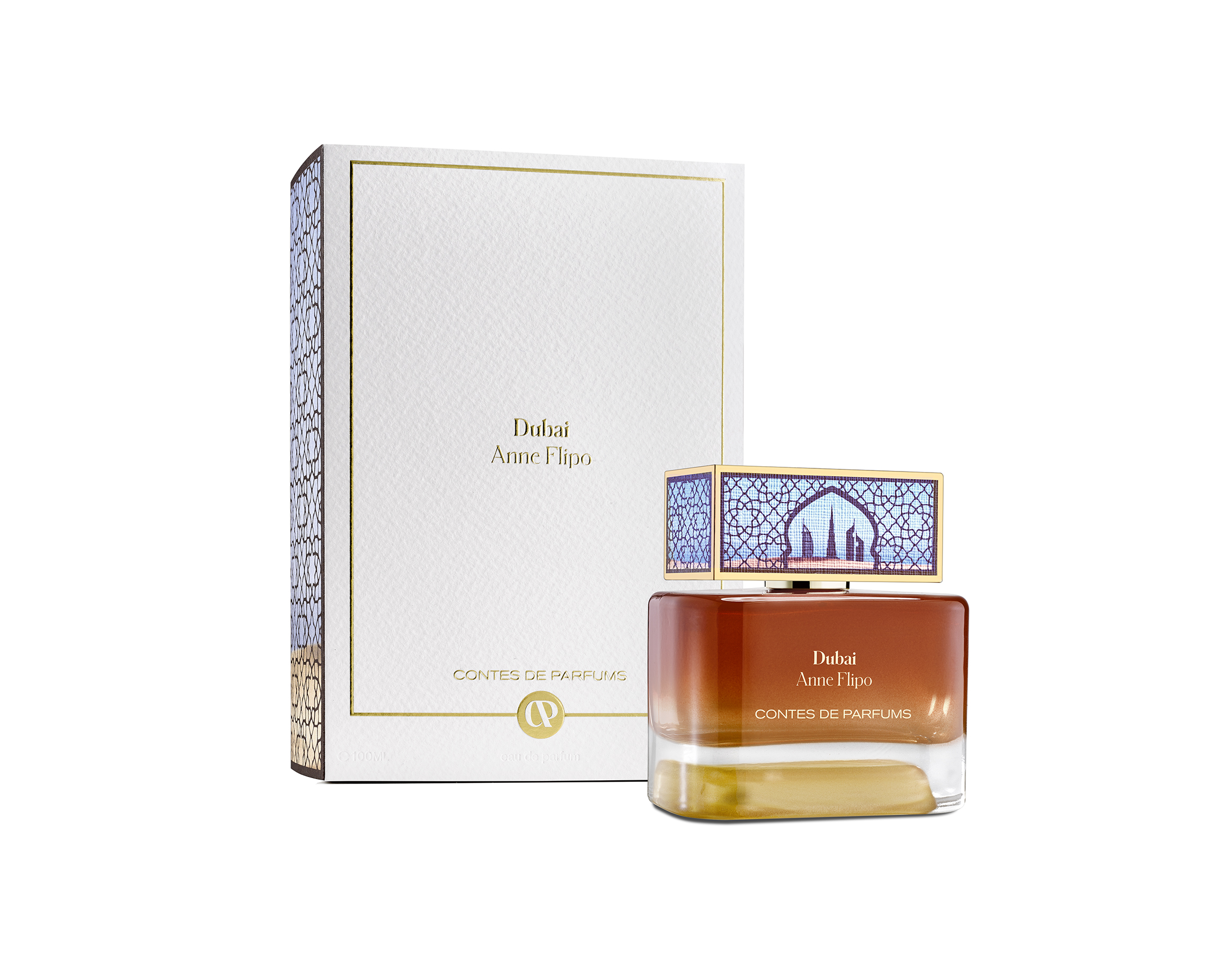 Contes de Parfume DUBAI FRONT WITH BOTTLE LOW RESOLUTION